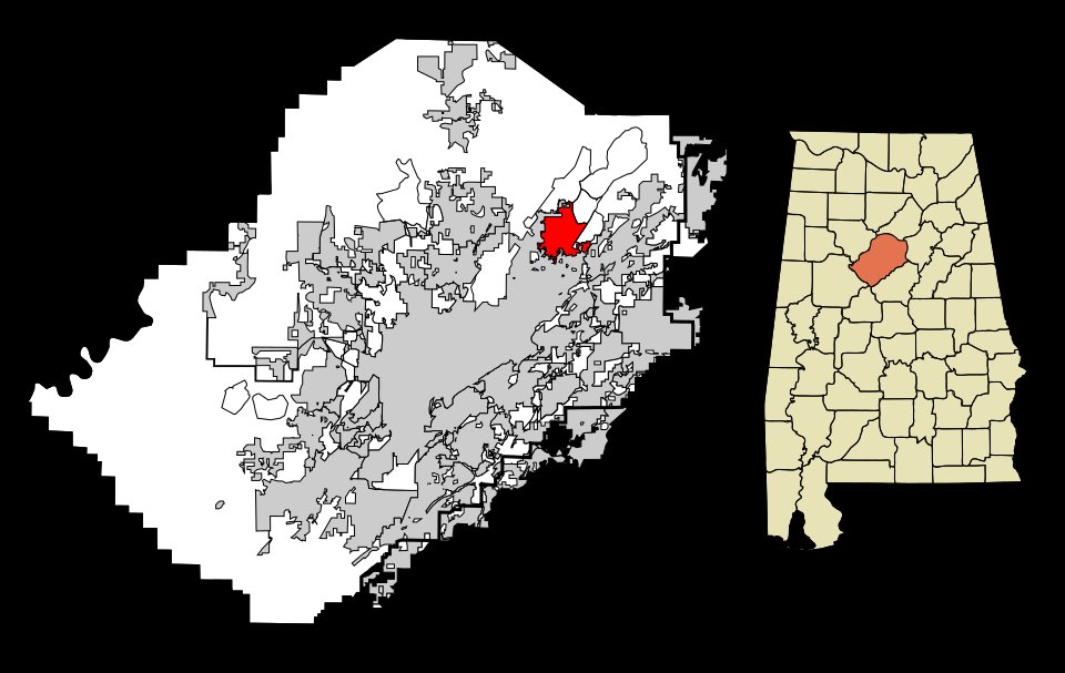 Center Point, AL - File:Jefferson County Alabama Incorporated and Unincorporated areas Center  Poin